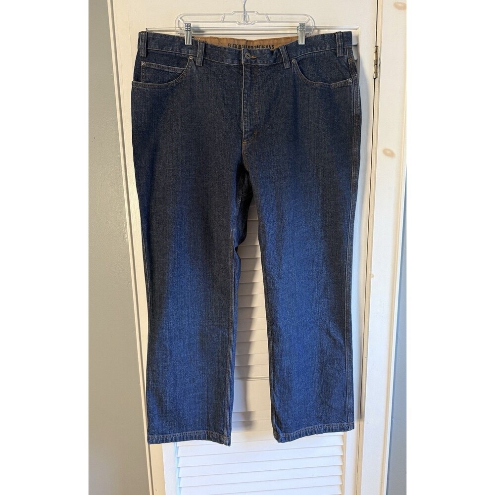 Duluth Trading Ballroom Jeans Men's 44x32 Denim Pants Workwear Utility Dark Wash